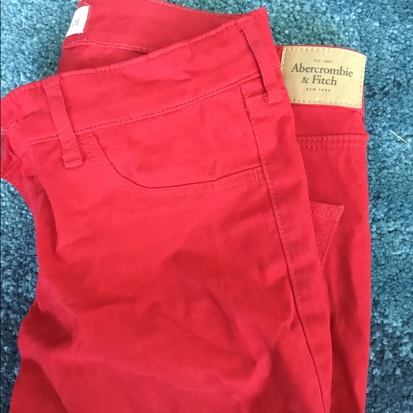 Red jeans low rise - Picture 2 of 3